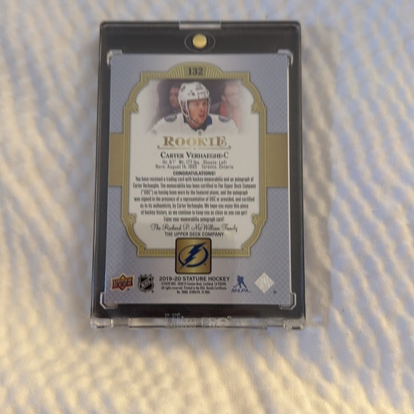 Stature Rookie Card - Carter Verhaeghe - Pink - Picture 2 of 2